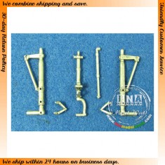 1/48 P-38 Landing Gear (White Metal) for Hasegawa kit