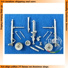 1/48 Su-27 Flanker Landing Gear (White Metal) for Academy kit