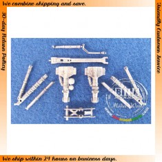 1/48 A-7 Corsair II Landing Gear (White Metal) for HobbyBoss