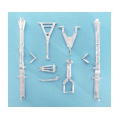 1/48 F-105 Landing Gear for Hobby Boss kits (white metal)