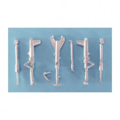 1/48 Mirage 2000 Landing Gear for Kinetic kits (white metal)