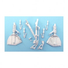 1/48 F-84F Thunderstreak Landing Gear for Revell/Kinetic/Italeri/Hobby Boss kits (white metal)