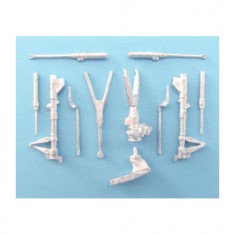 1/48 Super Etendard, Etendard lVP Landing Gear for Heller kits (white metal)
