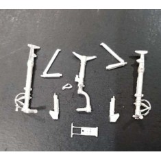 1/48 P-61 Black Widow Landing Gear for Great Wall Hobby kits (white metal)