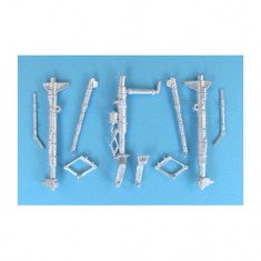 1/48 PLA J-8B Landing Gear for Trumpeter kits (white metal)