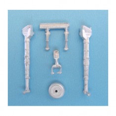 1/48 Bf 109 Landing Gear for Zvezda kits (white metal)