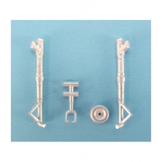1/48 Bf 109E-1/3/4/7 Landing Gear for Eduard kits (white metal)