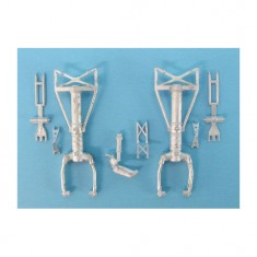 1/48 Tu-2 Landing Gear for Xuntong Models (white metal)