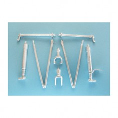 1/48 Antonov An-2 Colt Landing Gear for Hobby Boss kits (white metal)