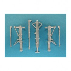 1/48 F-4B/C/D/J Phantom II Landing Gear for Academy/Eduard kits (white metal)