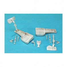 1/48 Supermarine Attacker Landing Gear for Trumpeter kits (white metal)