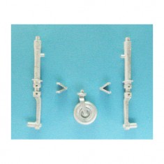 1/48 P-47 Thunderbolt Landing Gear for Academy/Eduard kits (white metal)