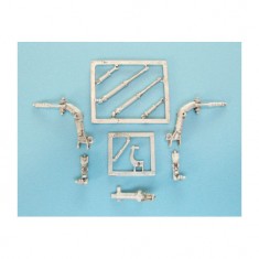 1/48 Alpha Jet Landing Gear for Kinetic kits (white metal)