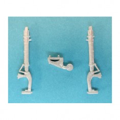 1/48 Mitsubishi A6N Zero Landing Gear for Hasegawa kits (white metal)