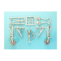 1/48 F-101 Voodoo Landing Gear for Kitty Hawk kits (white metal)