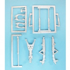 1/48 Mirage III/V Landing Gear for Kinetic/Wingman kits (white metal)