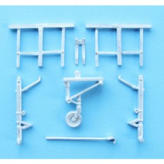 1/48 F4U Corsair Landing Gear for Academy/Minicraft kits (white metal)