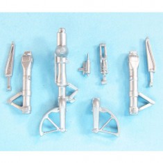 1/48 SAAB J-32 Lansen Landing Gear for Hobby Boss kits (white metal)