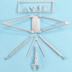 1/48 H-21C Shawnee Landing Gear for Italeri kits (white metal)