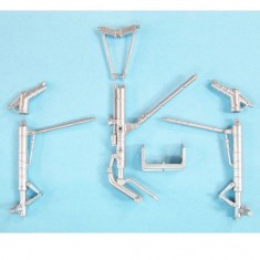 1/48 Su-30MKK Flanker G Landing Gear for Hobby Boss kits (white metal)