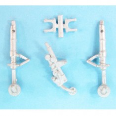 1/48 P-51D Mustang Landing Gear for Airfix kits (white metal)