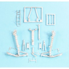 1/48 Sukhoi Su-34 Fullback Landing Gear for Kitty Hawk kits (white metal)