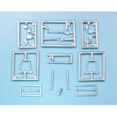 1/48 Douglas XA2D-1 Skyshark Landing Gear & Wing Folds for Clear Prop kits