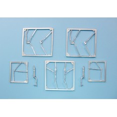 1/48 F-82F/G Twin Mustang Landing Gear for Modelsvit kits (white metal)