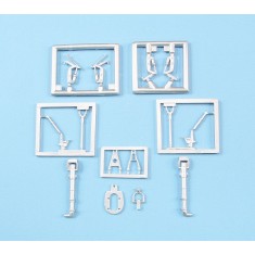 1/48 Vultee Vengeance Mk.II Landing Gear & Bay Hinges for Dora Wings kits