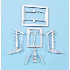 1/48 Su-17M4 Fitter K Landing Gear for Hobby Boss (white metal)
