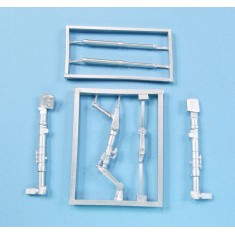 1/48 MiG-21F-13 Landing Gear Landing Gear for Eduard kit (white metal)
