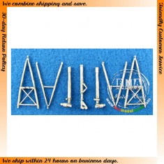 1/72 C-119 Flying Boxcar Landing Gear (White Metal) for Italeri/Testors