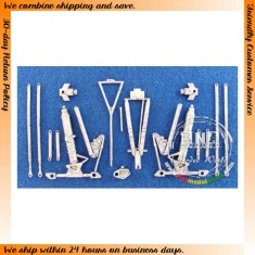 1/72 Tu-95, Tu-142 "Bear" Landing Gear (White Metal) for Trumpeter kit