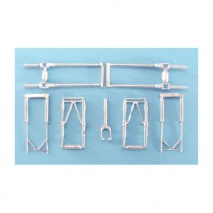 1/72 Lancaster Landing Gear for Revell kits (white metal)