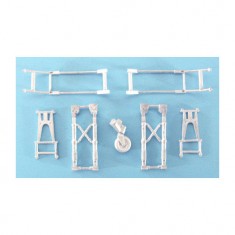 1/72 He 111 Landing Gear for Hasegawa kits (white metal)