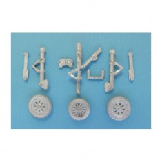 1/72 T-33, P-80, F-80 Shooting Star Landing Gear for Platz/Sword/Heller kits (white metal)