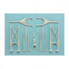 1/72 B-18 Bolo Landing Gear for Special Hobby kits (white metal)