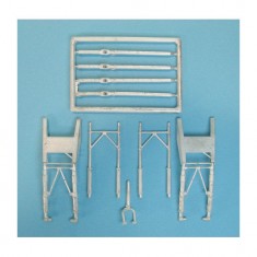 1/72 Lancaster Landing Gear for Airfix kits (white metal)