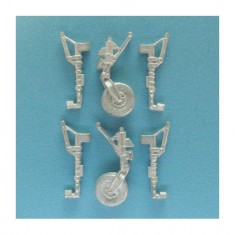 1/72 de Havilland Vampire Landing Gear for Airfix kits (2 sets, white metal)