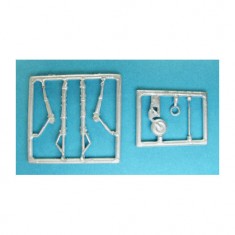 1/72 Focke Wulf Fw 190 Landing Gear for Airfix kits (white metal)