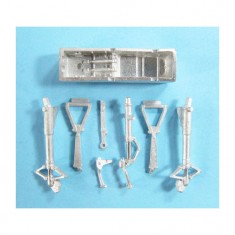 1/72 F4D-1 Skyray Landing Gear for Tamiya kits (white metal)