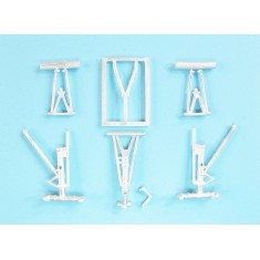 1/72 Tupolev Tu-128M Fiddler Landing Gear for Trumpeter kits