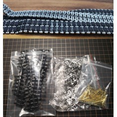 1/35 Leopard 1 Main Battle Tank / PzH2000 Self-propelled Gun Rubber Type Metal Tracks w/Pins