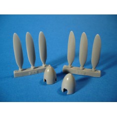 1/48 Heinkel He 219 UHU Propeller Set for Tamiya kit
