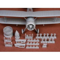 1/48 Gloster Gladiator Mk.I/Mk.II Engine & Cowling for Merit kits