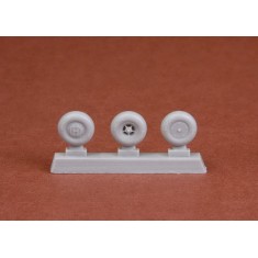 1/48 De Havilland DH-82A Tiger Moth Wheel set for Airfix kits