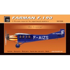 1/72 Farman F.190 "Air France" (Full Resin kit w/Photoetch & Decals)