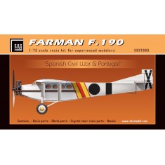 1/72 Farman F.190 "Spanish Civil War & Portugal" (Full Resin kit w/Photoetch & Decals)