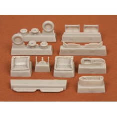 1/72 Mig-21 Bis Wheel Bays + Wheels for Zvezda kit