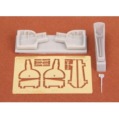 1/72 Bell P-39Q/N Airacobra Wheel Bays for Academy kit (Resin+PE)